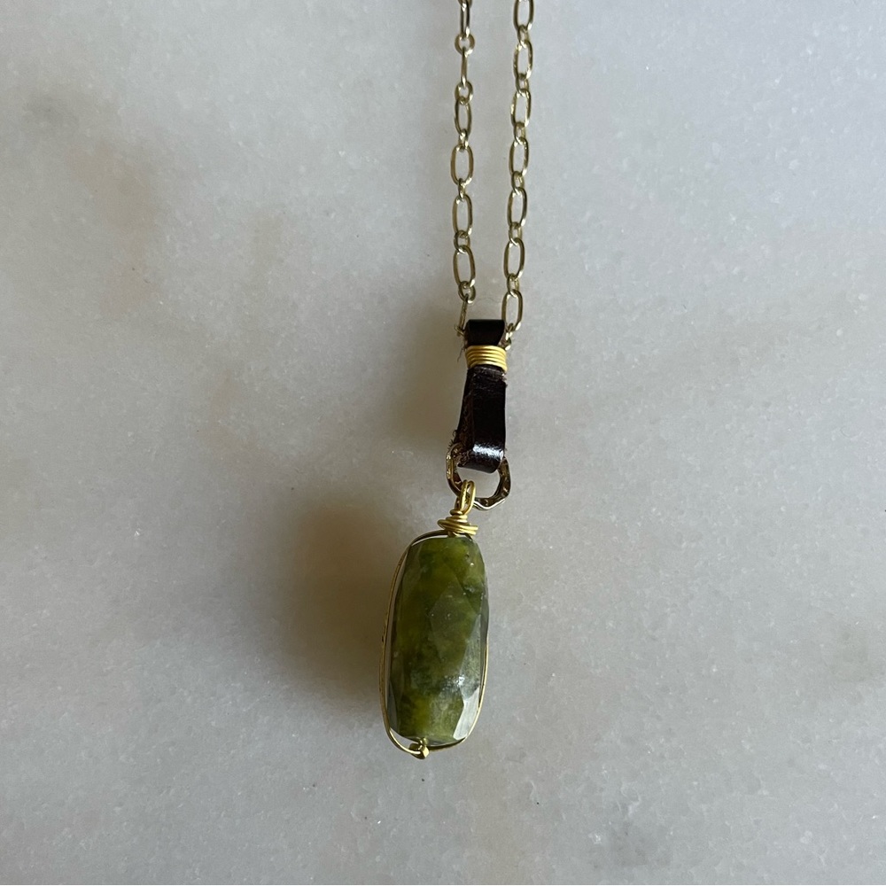 Green Crystal Necklace